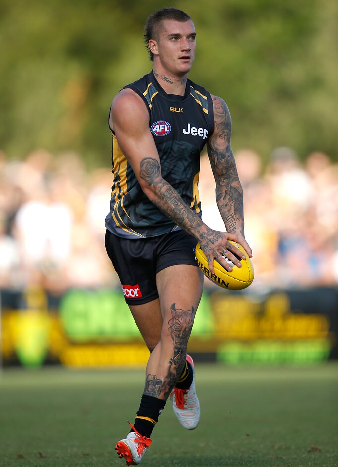 AFL 2016 NAB Challenge - Richmond v Hawthorn Dustin Martin collected 25 possessions in the big win over Hawthorn - ${keywords}